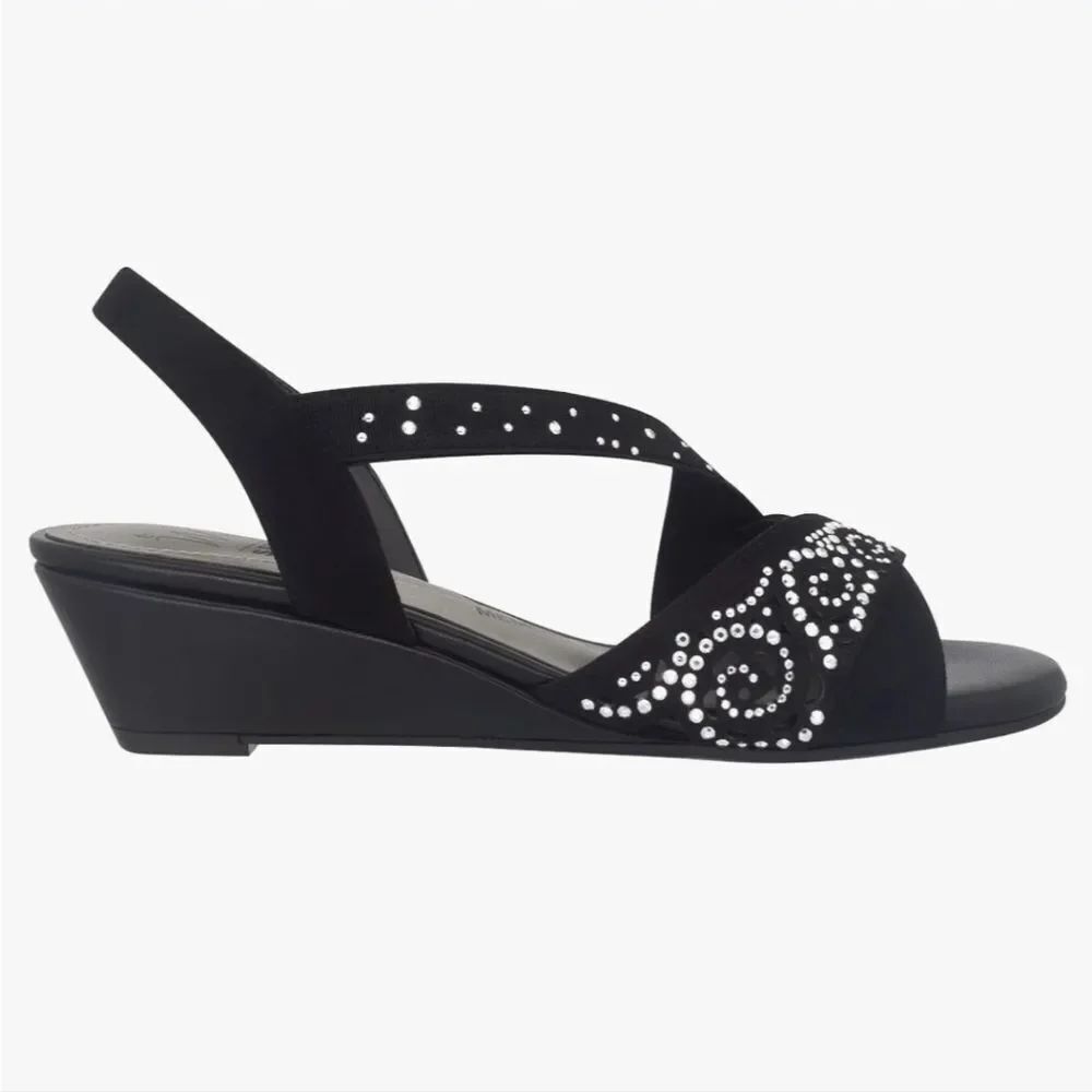 BRAND NEW IMPO WEDGE OPEN-TOE SLIP-ON SANDAL